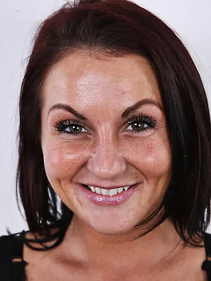 Busty brunette sweet shaved