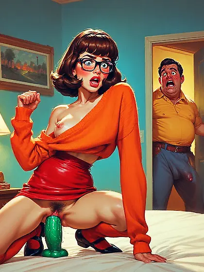 Velma caught with dildo