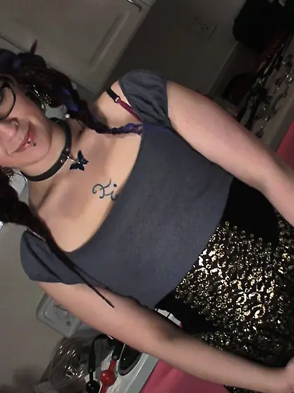 Ruby enjoys a big gulp of a bowl of hot pee