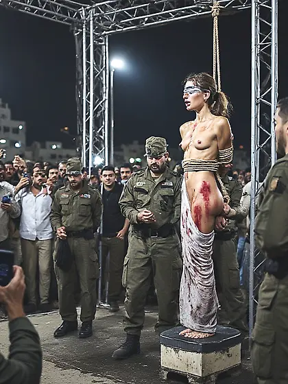 Prisoner of war being executed