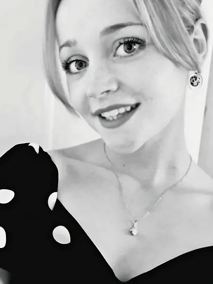 blue hair slut showing off for us