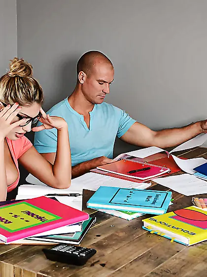 Canadian college brunette