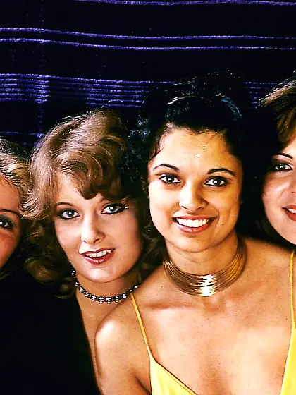 Group gorgeous babes wearing