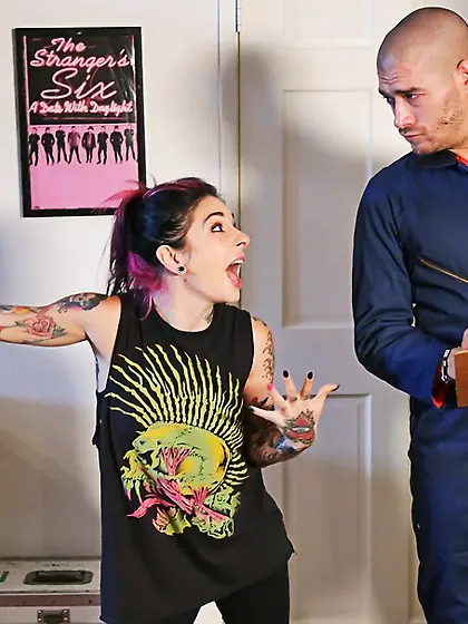 Alluring chick black holloween