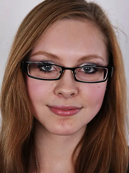 Beautiful chick glasses strips