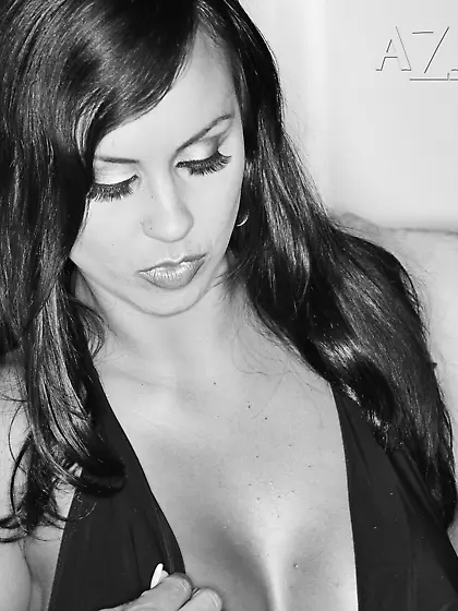 Classy and slutty Mariah Milano strips her cocktail dress and sh