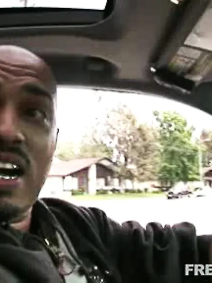 Gigantic black cock stirs