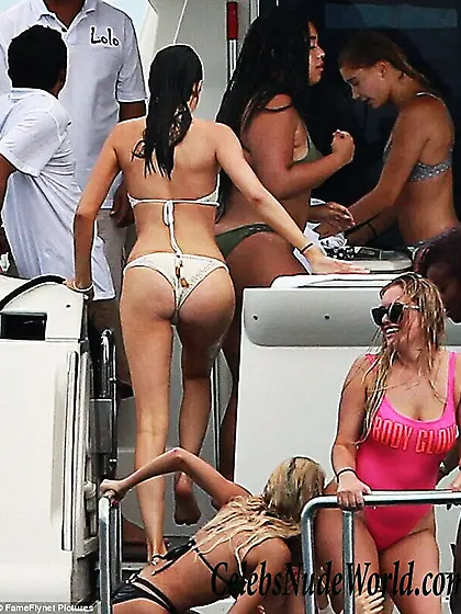 Kendall Jenner and Kylie Jenner photos on yacht