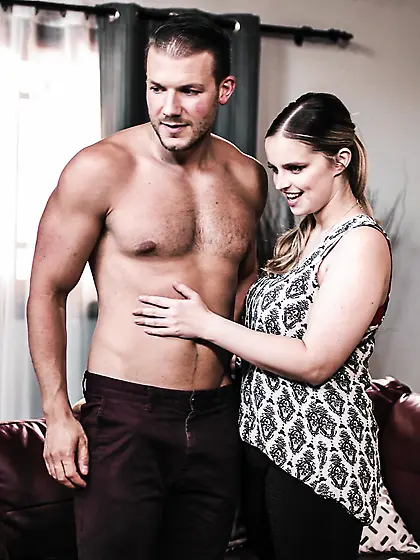 Chubby slut with huge natural tits gets fucked balls deep