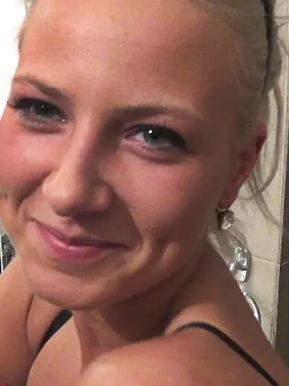 Innocent bleached blonde cute