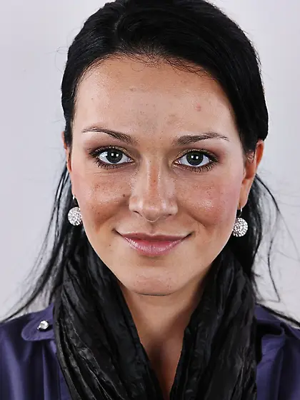 Hot sexy brunette enticing