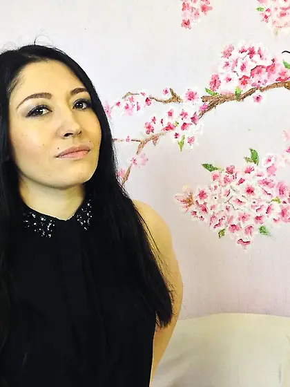 White girl with brown hair and nice tits