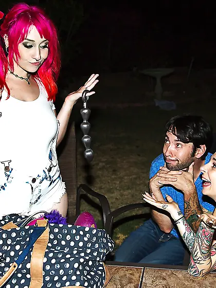 Hot big tit redhead anal