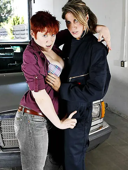 Uniform lesbian garage