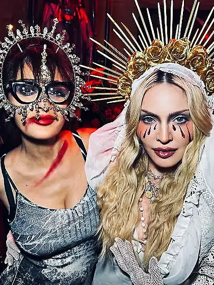 Salma Hayek and Madonna - Halloween