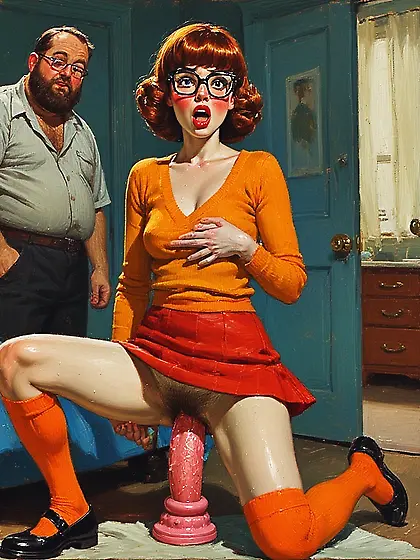 Velma caught with dildo
