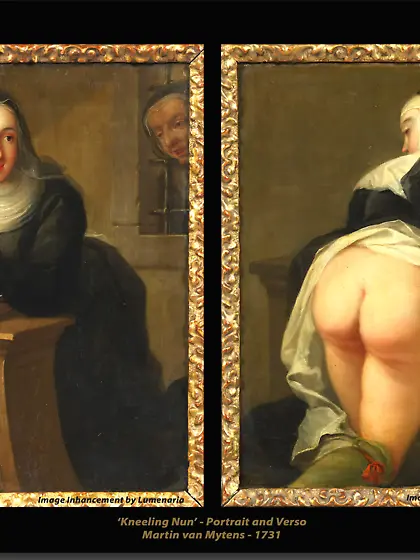 Kneeling Nun Erotica Art Heinrich Lossow