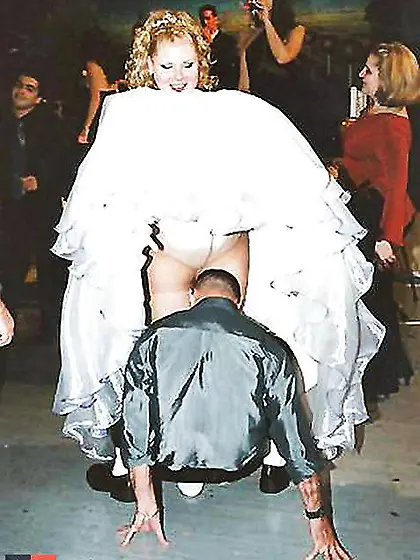 Wedding upskirts