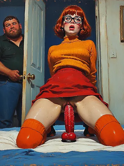 Velma caught with dildo