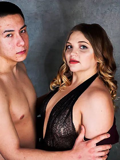 White young couple coupledebaucher