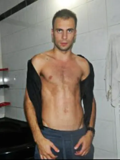 Brunette gavestonegay perform close