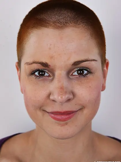 Tattooed girl short red