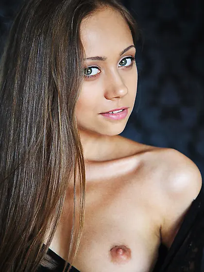 Adorable brown hair girl