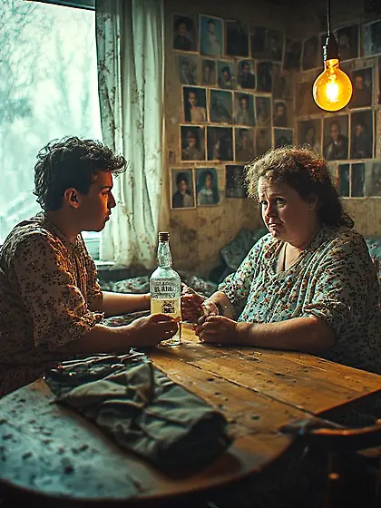 When father left the house,  Mom and I grew closer