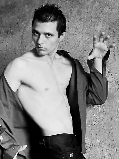 White gay bangerdick strap