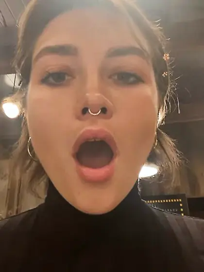 Mouth open