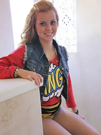 Small ass petite blonde big tits