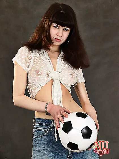 Football fan girl Natasha loves to be a desperate whore exposing