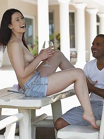 Hungarian young footjob blowjob