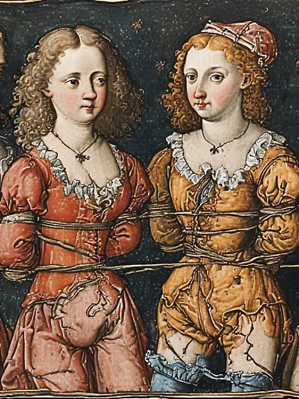 Babes in bondage from my imagination inked by AI