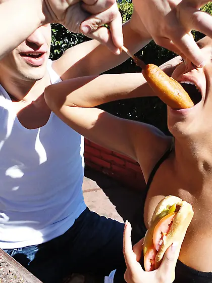 Ebony frail engulf long