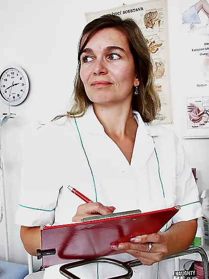 Saggy tits chubby nurse