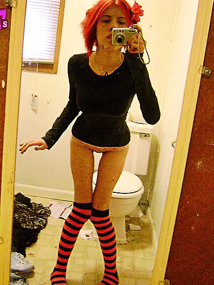 Slut girlfriend upskirt surprise