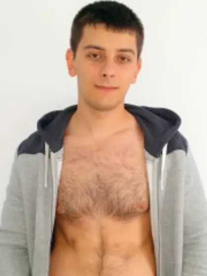 Brunette Jimmy Smoking.