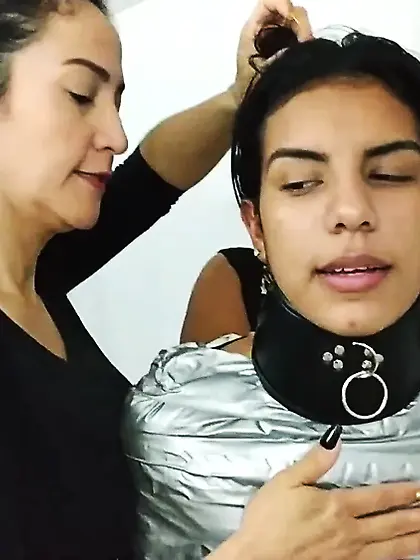 Heavily Duct Tape Mummified By Crazy Bondage Women