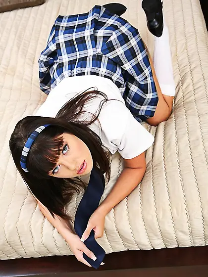 College slut Sadie West with nice ass rides dick from your persp