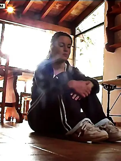 Humiliating bare assed paddling