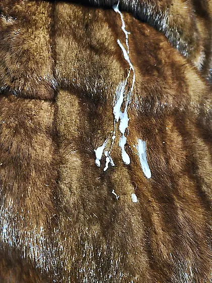Cum on mink fur coat