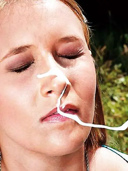 UTTER GEYSER IN THE FACE