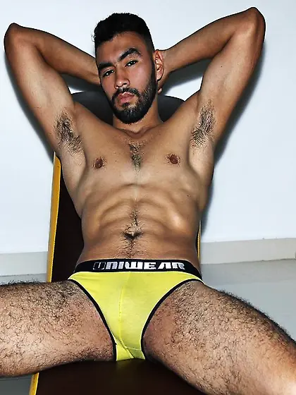 Latin gay dachboy smoking