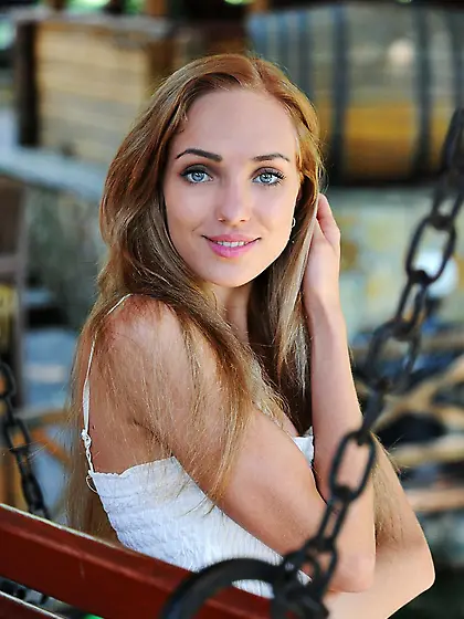 Beautiful little blonde Tayra A goes outside to show her shaved