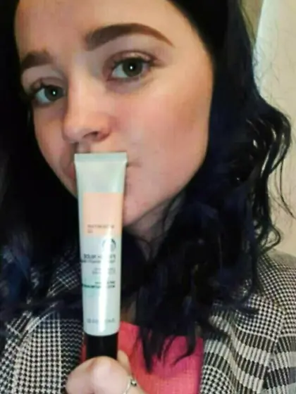 blue hair slut showing off for us