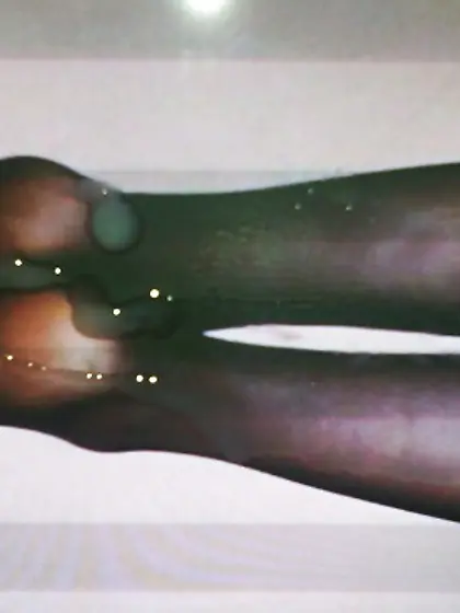 My cum on footjob teen