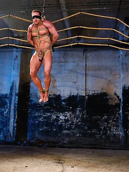 Tied hunks super horny