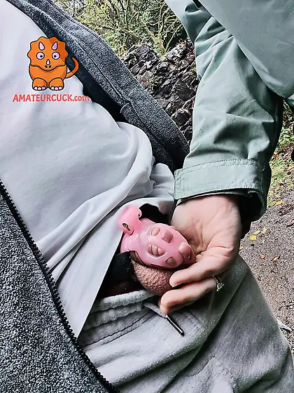 Amateur, locked, chastity, cuckold, watching, keyholder