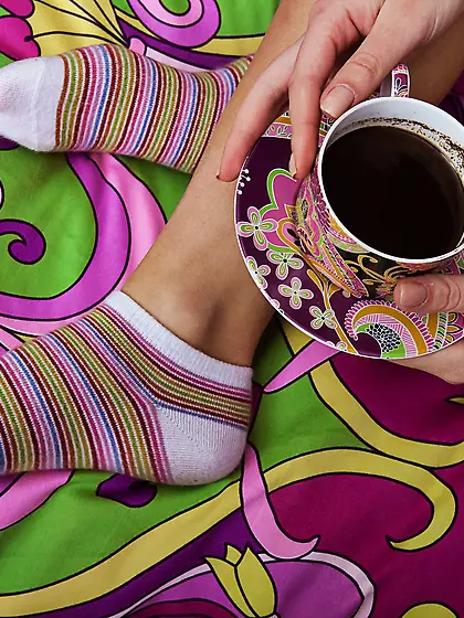 Leggy brunette dressed in all white seducing you with her lovely